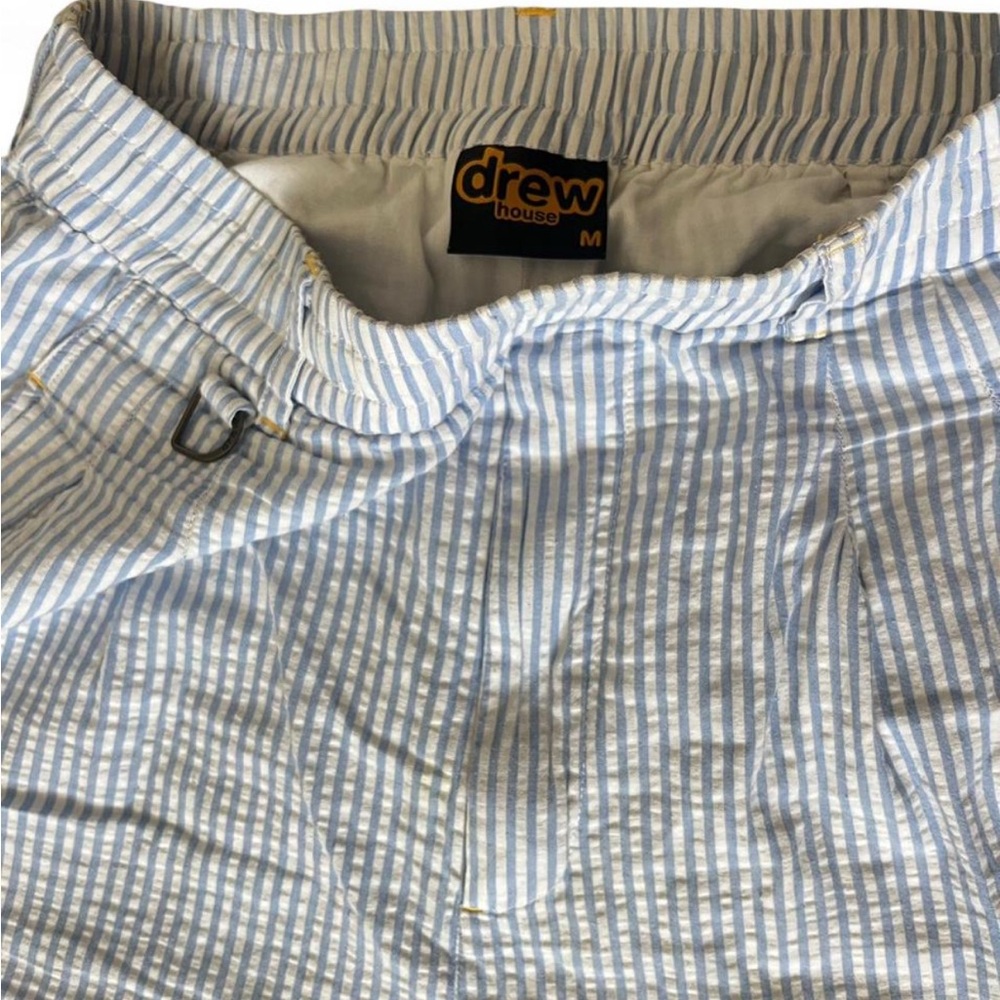 Drew House Seersucker Church Pants Light Blue and White Striped
